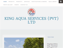 Tablet Screenshot of kingaqua.com